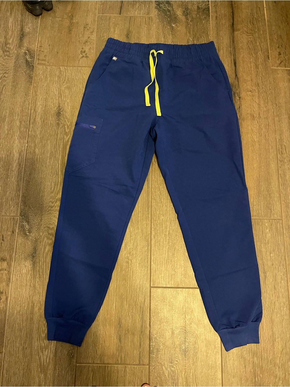 FIGS Zamora High Waisted Jogger Scrub Pants Electric Blue Size M